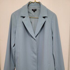 Worth New York Long Blazer Plus size 16 Long Sleeve Linen Button